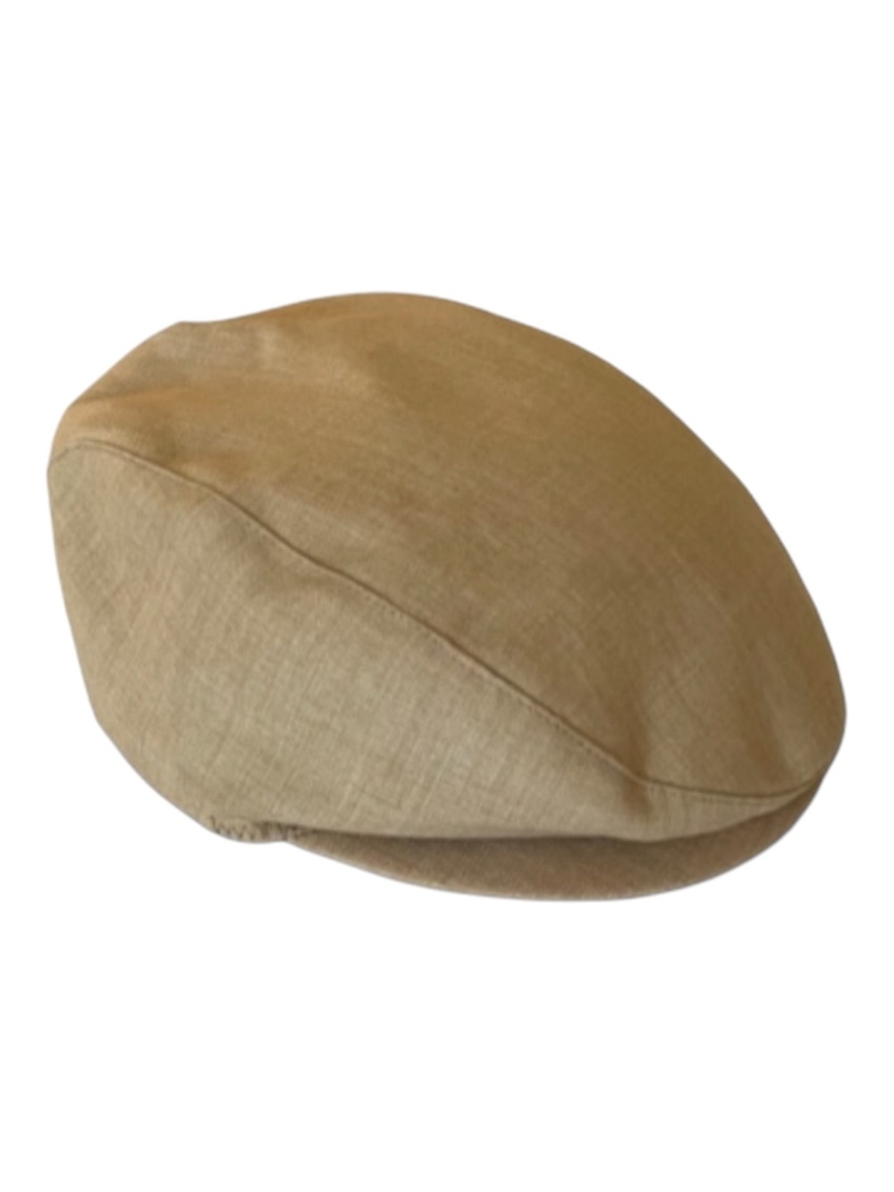 Vintage FAVORIT Khaki Linen Flat Cap Ivy Newsboy Hat Made in Germany Size 7